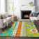 Machine Washable Indoor/Outdoor Chantille ACN1015 Teal Rug