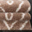 Tapis beige / brun en polypropylène tissé à la machine Carpet-2127891534