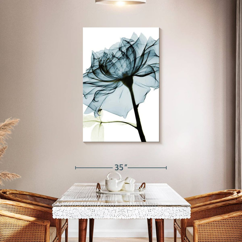 Harnek Blue Rose, 45" H x 30" W