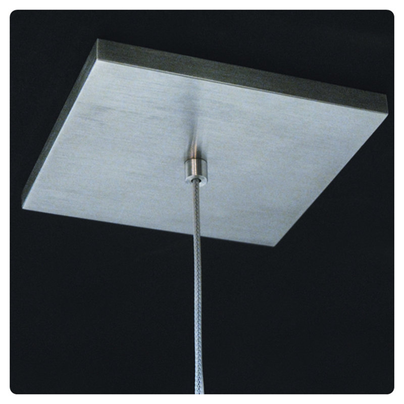 Mica 1 - Light LED Unique/Statement Pendant, Walnut, 2700K (Warm)