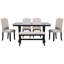 Solid Wood Top Dining Set