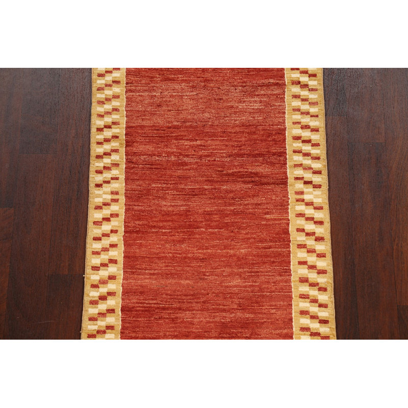 Tapis de couloir oriental contemporain Gabbeh 3 x 10