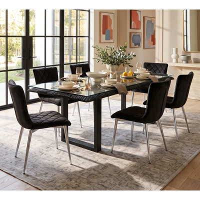 Chainsaw 7 - Piece Acacia Dining Set