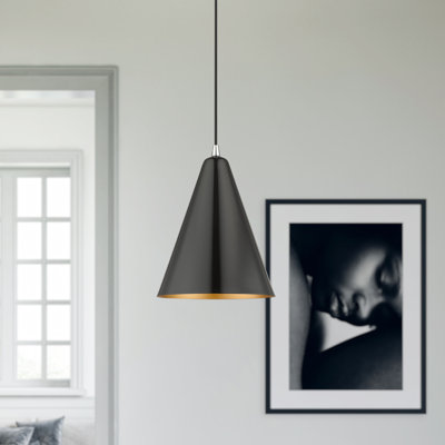 Luminaire suspendu conique à 1 lumière Drewie