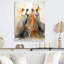 «Peach Dance Quiet Ensemble II», reproduction d'art mural en métal-914332394