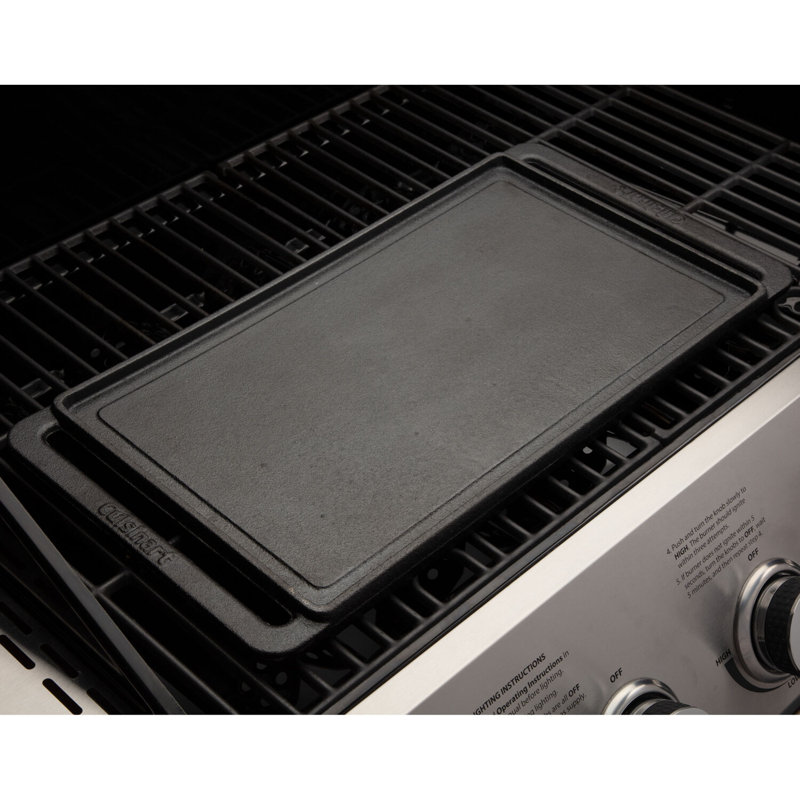 Reversible Cast Iron Griddle Plate