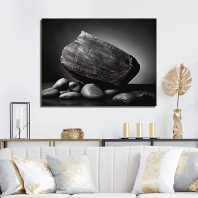 " Grey Stones Scenery Minimalism "