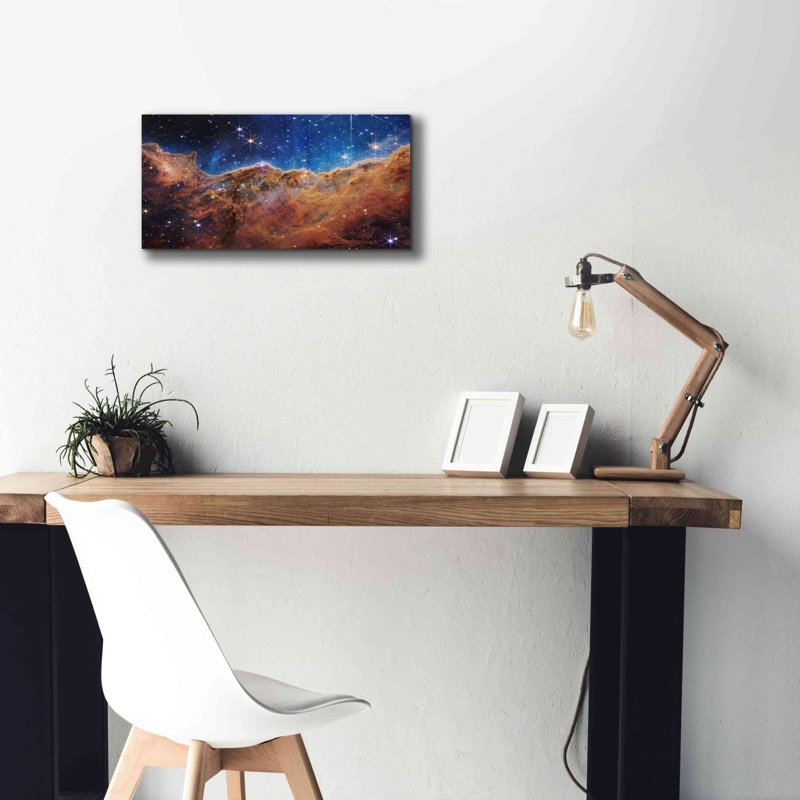 «Cosmic Cliff 2 in the Carina Nebula» par la NASA, art mural sur toile, H 12 po x l 24 po x P 0,75 po