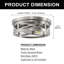 Plafonnier encastré 2 lumières Craspedia-805727490