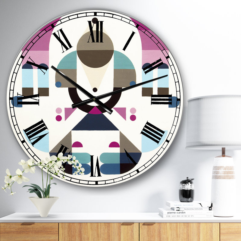 Horloge murale surdimensionnée Rainbow Island, Surdimensionné