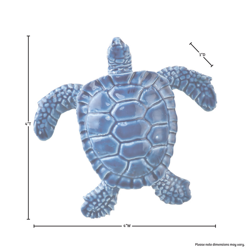 Figurine de bébé tortue de mer en résine