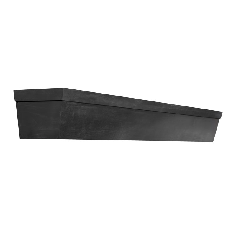Valencia Fireplace Mantel, Satin Black, 48"