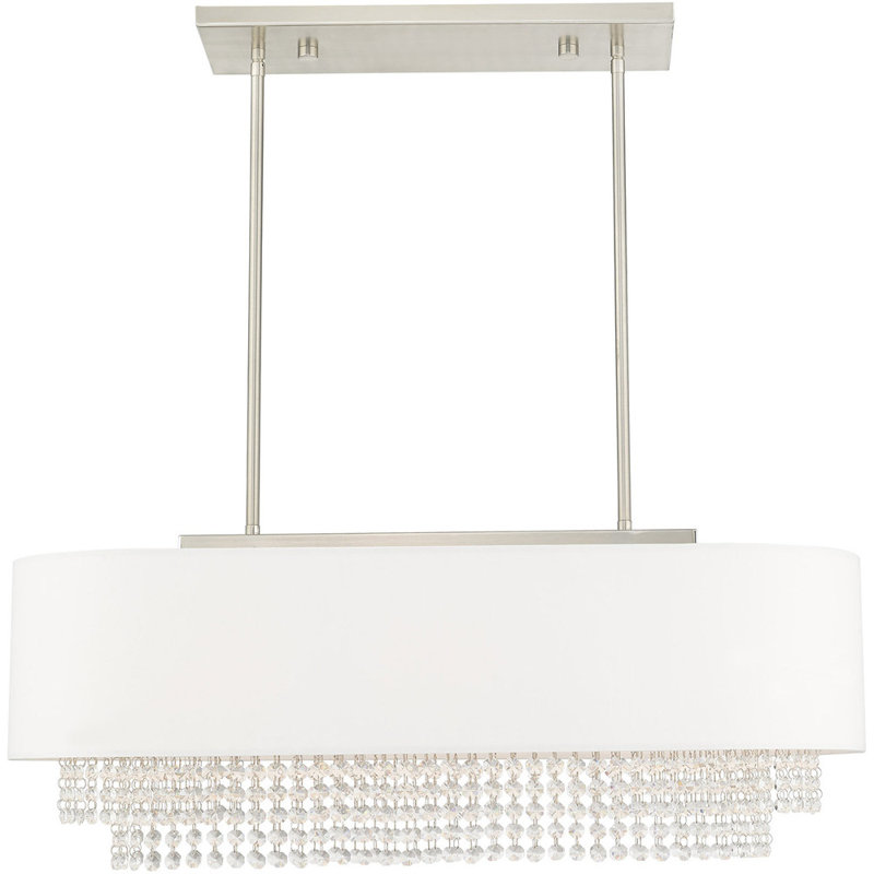 Lustre classique à 3 lumières avec abat-jour Jakorian