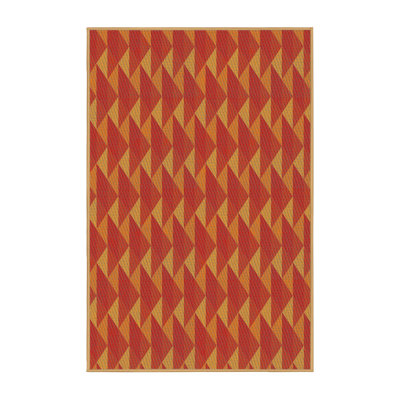 Tapis de zone orange à motif