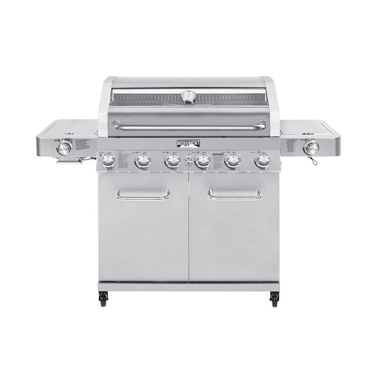 https://assets.wfcdn.com/im/66808885/resize-h755-w755%5Ecompr-r85/1876/187644569/Monument+Grills+6-Burner+Propane+96000+BTU+Gas+Grill+Stainless+with+Side+Burner%2CSmoker+Box.jpg