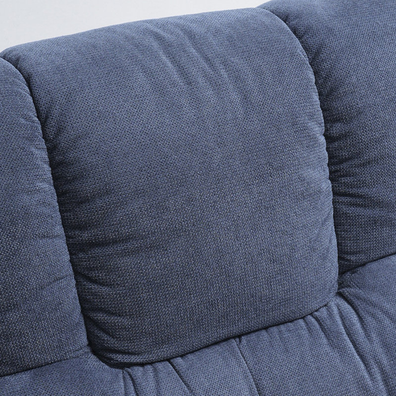 Blue Living Room Chenille Ergonomic Recliner