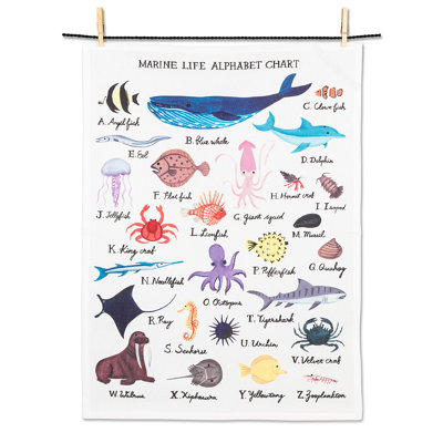 Torchon Marine Life Alphabet