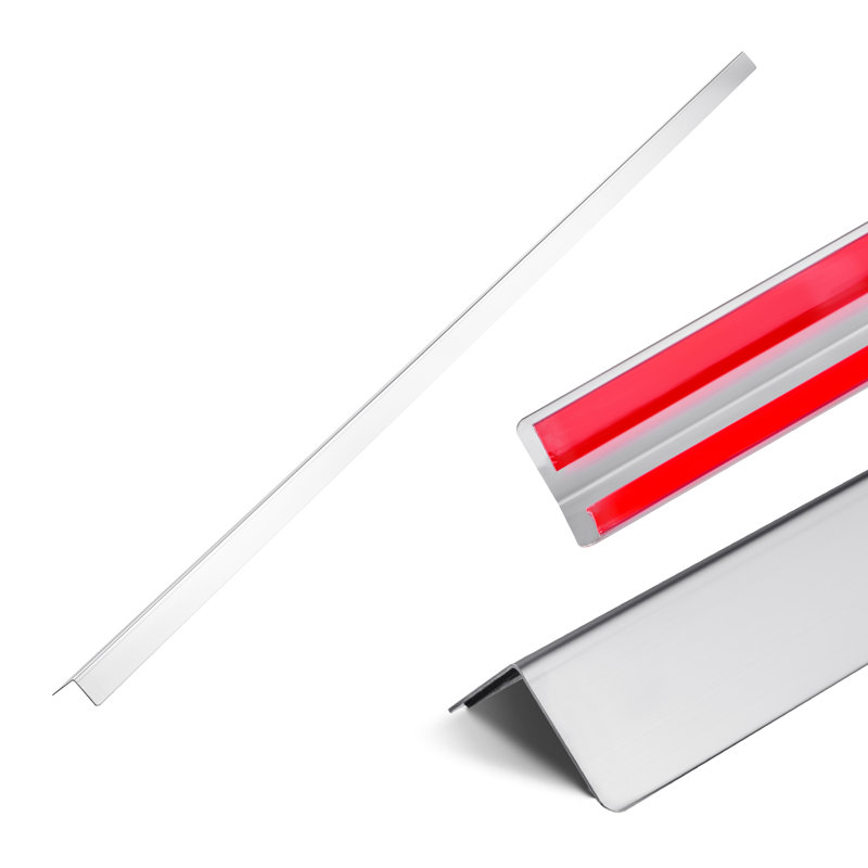Stainless Steel Wall Corner Protector with 3M Tape, 1.5" x 96" x 1.5"