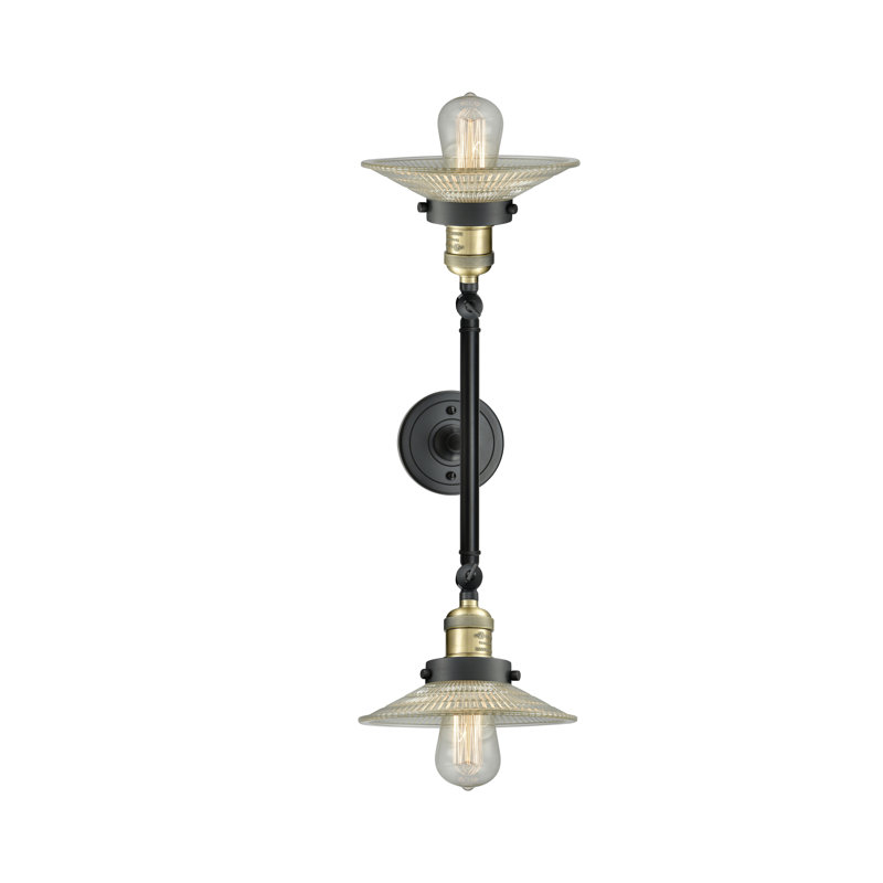 Éclairage pour salle de bain 2 lumières Miramontes, Ampoule DEL 6 watts Vinage, Laiton antique noir