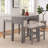 Faux Marble Top Dining Table
