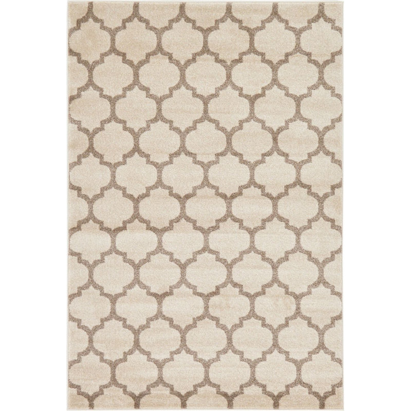 Tapis beige Cohleen, Rectangle 5 pi x 8 pi
