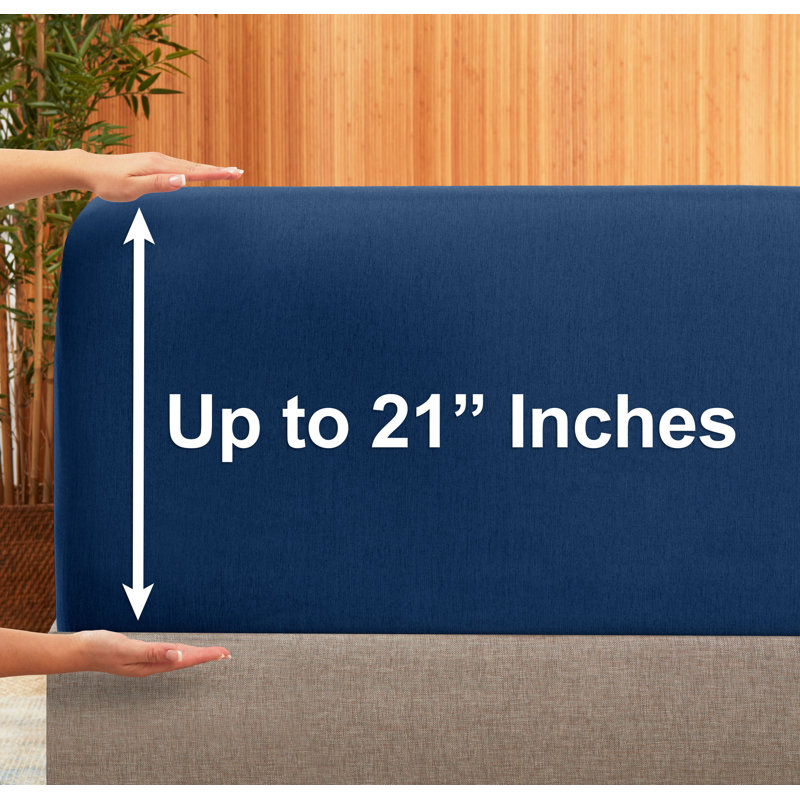 Premium Microfiber Fitted Sheet, Navy, California King Fitted Sheet