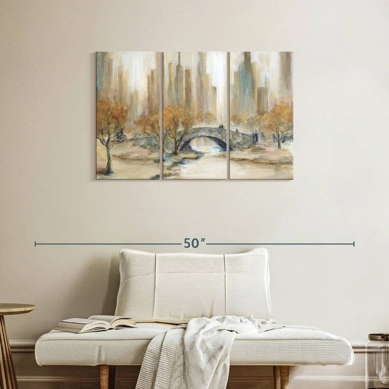 Sireci Empty Central Park, 24" H x 38" W