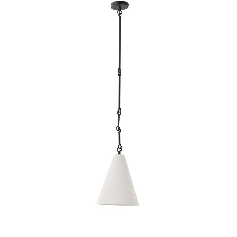 Grazia Pendant, Matte White Plaster