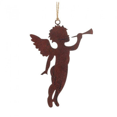 Cherub with Trumpet Hanging Figurine Ornament