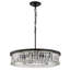 Lustre cylindrique à intensité variable en cristal 6 lumières Craggie-1763801069