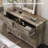 6 Drawer Dresser for Bedroom, Modern Wide Storage Organizer, Chest of Drawers with Metal Handles for Hallway, Entryway, Living Room, Home Office-2041553592