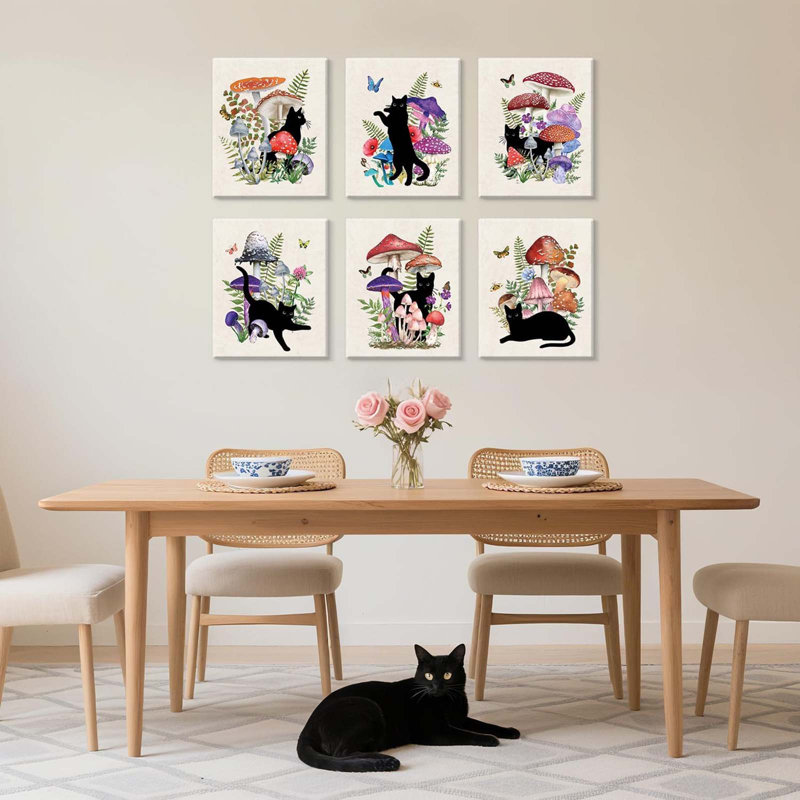 6 Piece Wrapped Canvas Wall Art