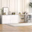 Grand lit escamotable avec bureau rotatif, blanc-1818183095