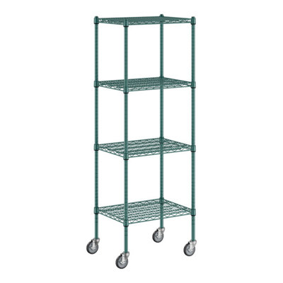 Ertvelde Metal Shelving Unit with Wheels