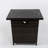 Wicker Square Fire Pit Table