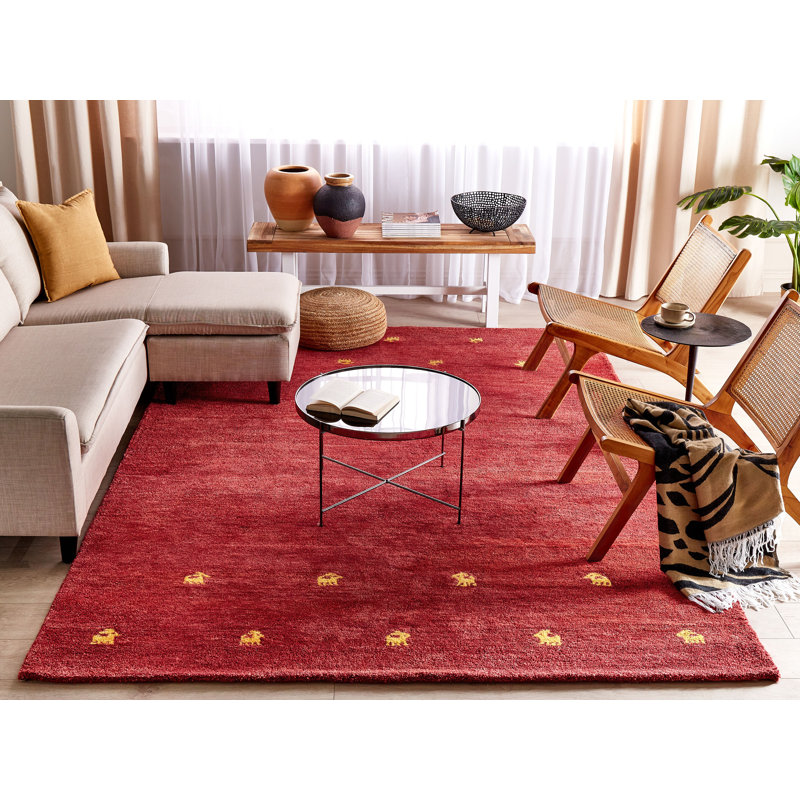Tennon Rectangle Wool Hand Woven Area Rug, Rectangle 200 x 300cm
