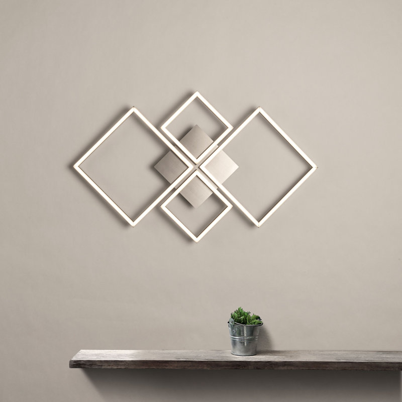 Wilma Mild Steel LED Flush Mounted Sconce