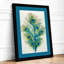 Peacock Feather Study Botanical - Framed Print-1746920389-1746920395