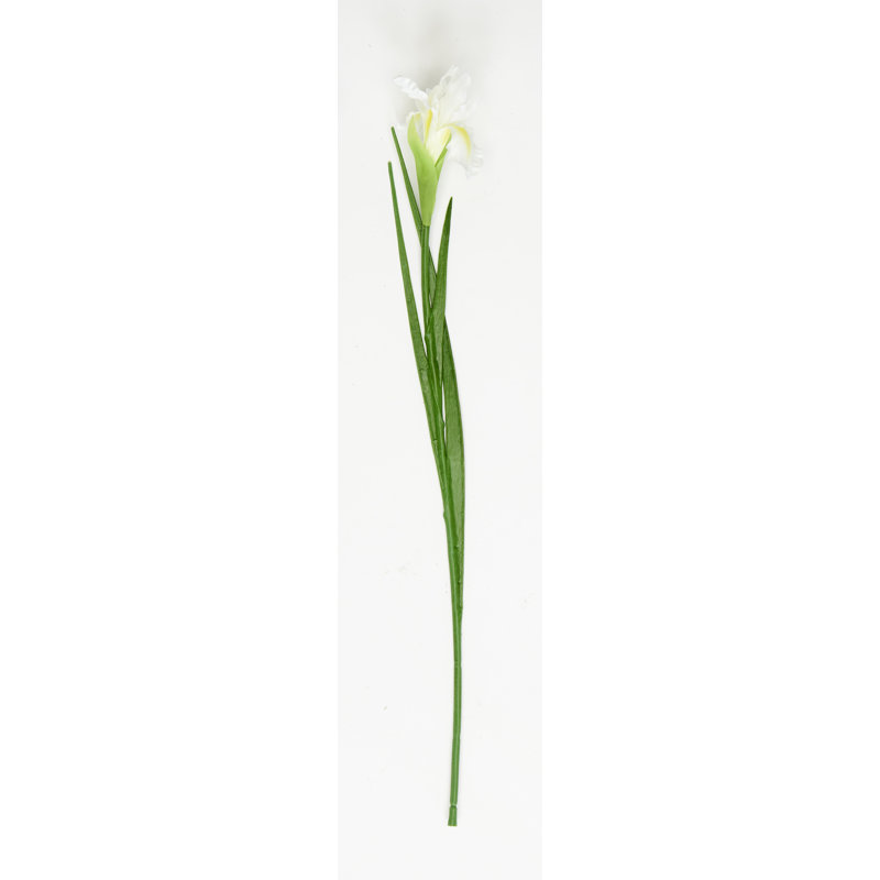 Vaporisateur de fleurs d'iris artificiel 25 po, Blanc