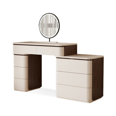 Makeup Vanity with Light mirror,8 drawers