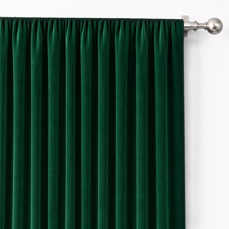 Solid Velvet | Velluto Fabric, Emerald