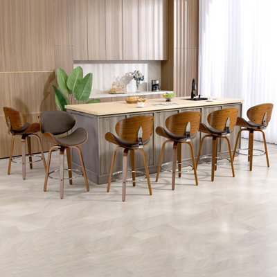 Tabouret de bar et de comptoir pivotant 26 po (ensemble de 6)