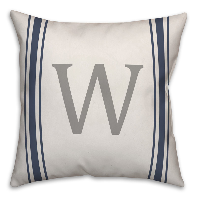 Reversible Throw Pillow, W