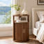 Table d'appoint ronde Adalynn avec rangement