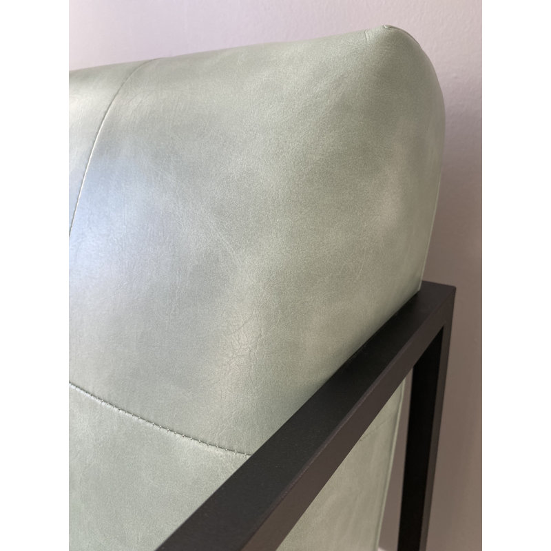Chaise avec accoudoirs moderne Marilyn, Vert