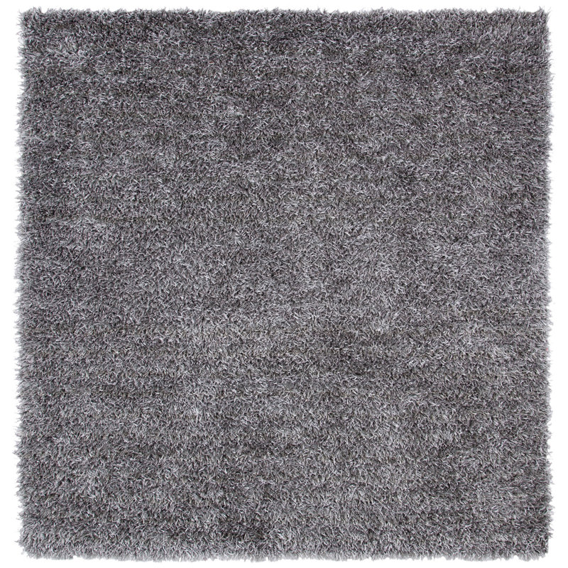 Chamira Shag Hand Tufted Performance Solid Color Rug, Square 5'