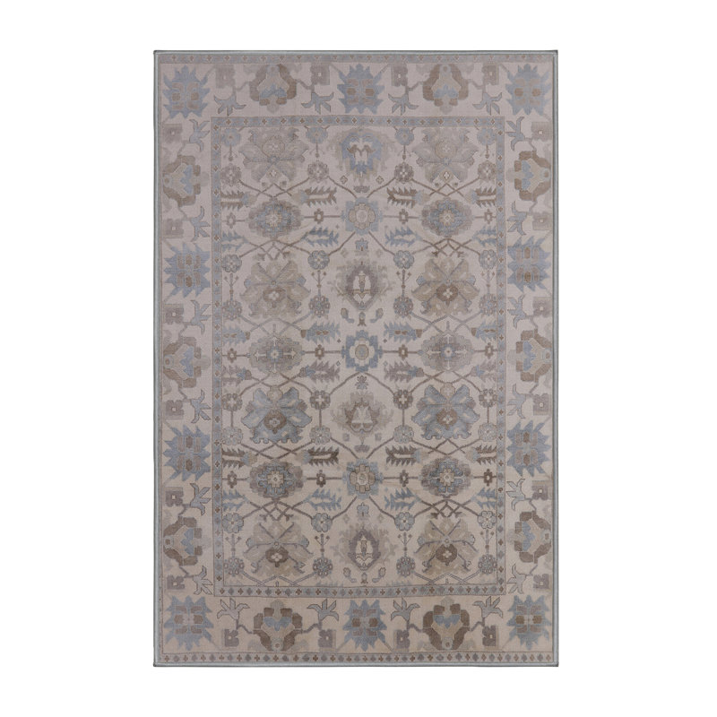 Tapis oriental beige / brun / bleu Arek, Rectangle 8 pi x 12 pi