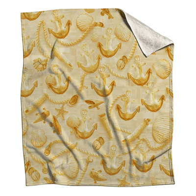 Anchor Seashell Pattern Blankets