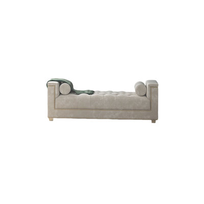 Velvet Upholstered Bench