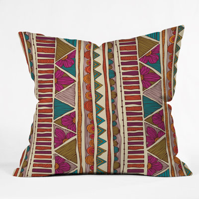 Ethnic Stripes Throw Pillow